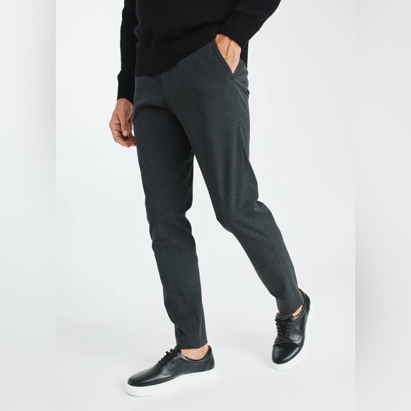 Kit and Ace Gray Men's Dress Pants - Picture 2 of 14
